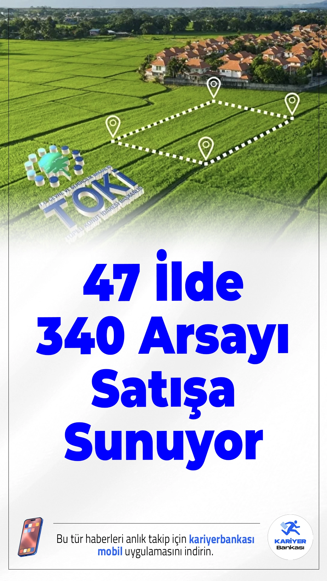 TOKİ 47 İlde 340 Arsayı Satışa Sunuyor: İşte Müzayede Tarihleri ve Şartlar.Toplu Konut İdaresi Başkanlığı (TOKİ), 47 ilde toplam 340 arsayı satışa çıkarıyor. Açık artırmalar 11-12 Aralık 2025 tarihlerinde yapılacak. Yüzde 25 peşinatla 24 ay vadeli ödeme imkânı sunulan satışta, peşin ödemelerde ise yüzde 20 indirim uygulanacak.