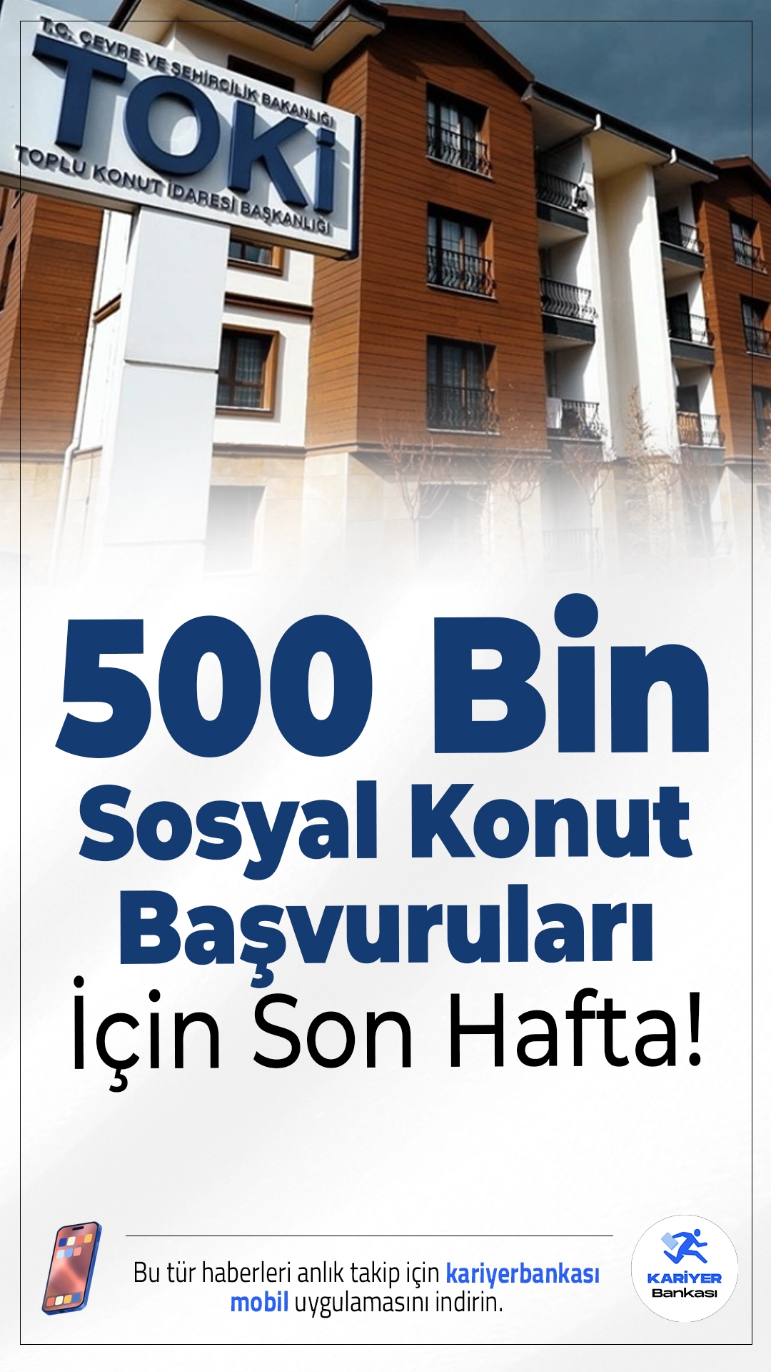 Yüzyılın Konut Projesi'nde Başvurular İçin Son Hafta!Cumhuriyet tarihinin en büyük sosyal konut projesi olan “Yüzyılın Konut Projesi” için başvurularda son haftaya girildi. 81 ilde 500 bin konutu kapsayan dev projeye şimdiye kadar 5,5 milyon kişi başvurdu. İlk kuralar ise 29 Aralık 2025’te çekilecek.