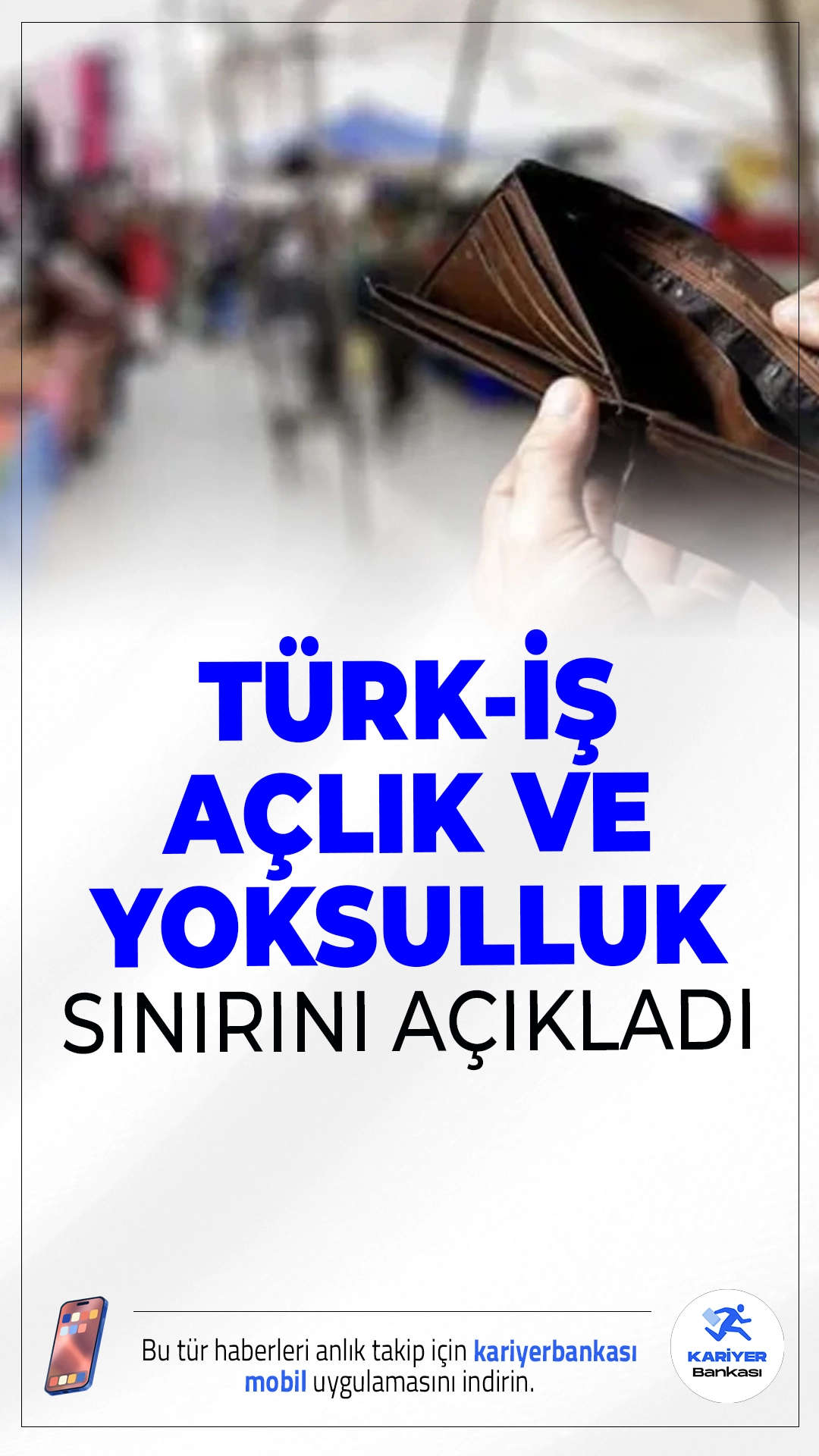 TÜRK-İŞ Aralık Ayı Açlık ve Yoksulluk Sınırını Açıkladı.TÜRK-İŞ’in Aralık 2025 açlık ve yoksulluk sınırı araştırmasına göre, 2026 için belirlenen asgari ücret, bir ailenin sadece gıda harcamasını bile karşılamaktan uzak. Bekâr bir çalışanın yaşama maliyeti de dikkat çekici seviyelere ulaştı.