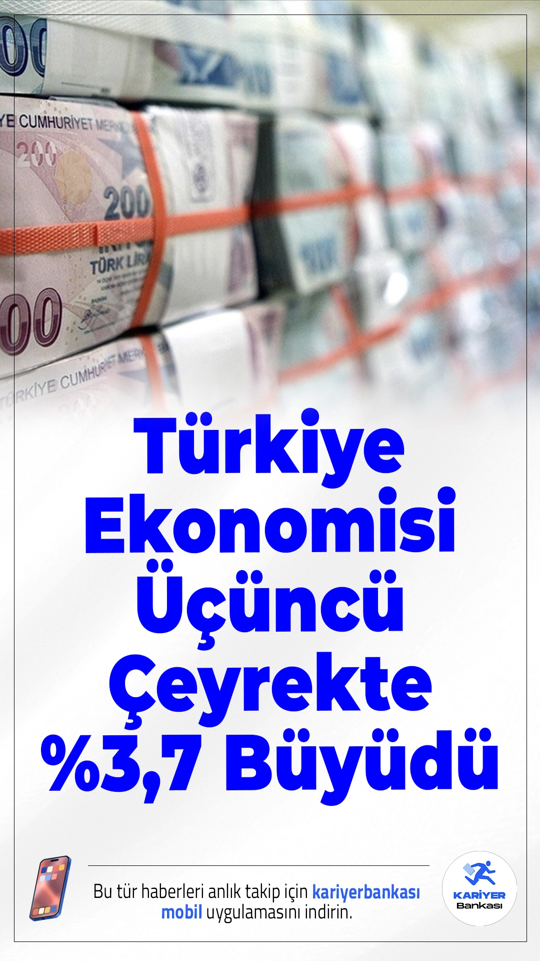 Türkiye Ekonomisi Üçüncü Çeyrekte %3,7 Büyüdü.TÜİK verilerine göre Türkiye ekonomisi, 2025 yılının üçüncü çeyreğinde bir önceki yılın aynı dönemine göre yüzde 3,7 büyüme gösterdi. İnşaat ve finans sektöründeki güçlü artış dikkat çekerken, tarımda sert bir daralma yaşandı.