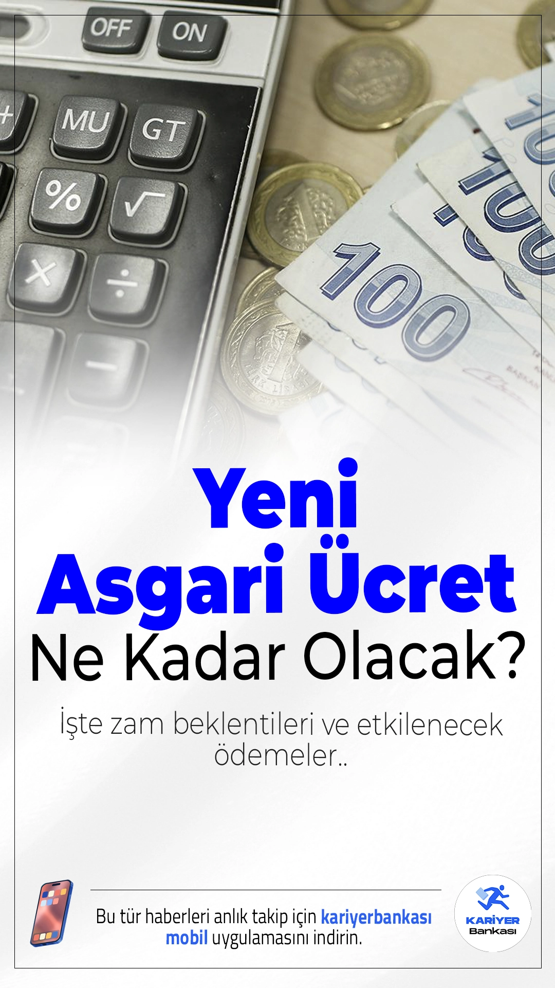 Yeni Asgari Ücret Ne Kadar Olacak? Zam Beklentileri ve Etkilenecek Ödemeler.2026 yılı asgari ücret zammı için gözler ikinci komisyon toplantısında. Masadaki senaryolara göre net ücretin 30 bin TL’ye kadar çıkabileceği konuşuluyor. Zam, birçok ödeme kalemini de etkileyecek.