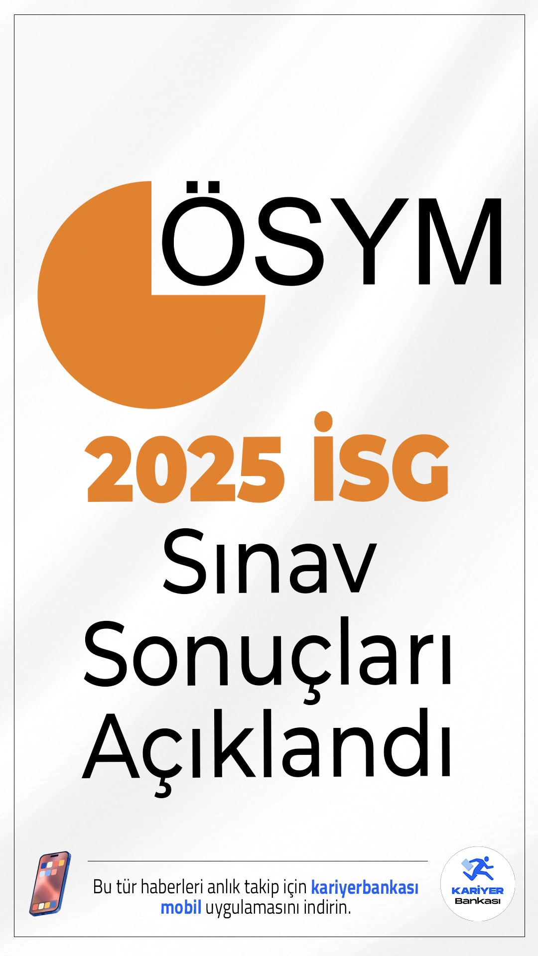 2025 İSG Sınav Sonuçları Açıklandı.2025-İSG sınav sonuçları 6 Ocak 2026 itibarıyla ÖSYM tarafından erişime açıldı. Adaylar sonuçlarını T.C. kimlik numaralarıyla öğrenebilir.