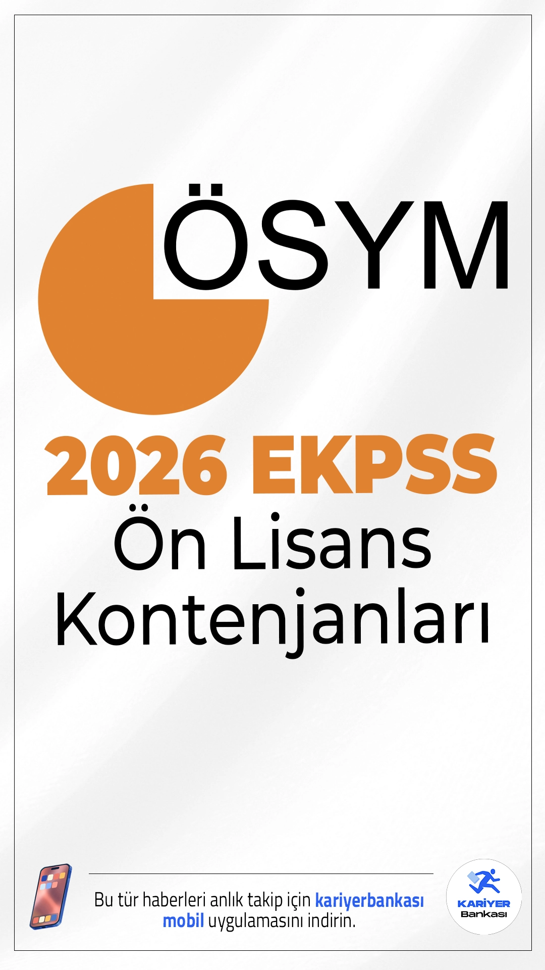 2026 EKPSS Ön Lisans Kontenjanları Belli Oldu.ÖSYM sayfasından 2026 EKPSS/Kura tercih kılavuzunun yayımlanmasıyla ön lisans mezunu adayların,  tercih yapabileceği kadrolar netleşti. Adaylar, tercihlerini 8 Ocak -19 Ocak 2026 tarihleri arasında ÖSYM’nin http://ais.osym.gov.tr/ adresi üzerinden gerçekleştirecek.İllere göre kontenjanlar ve şartlar haberimizde.