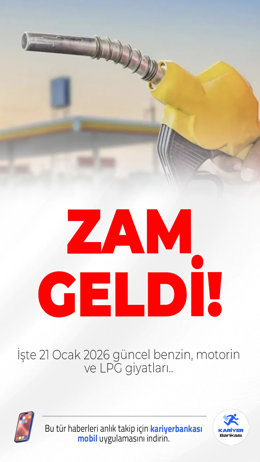 Akaryakıta Zam Geldi! İşte 21 Ocak 2026 Güncel Benzin, Motorin ve LPG Fiyatları.Döviz kurlarındaki dalgalanma ve küresel piyasalardaki hareketlilik, akaryakıt fiyatlarına yeniden zam olarak yansıdı. Motorin litre fiyatına 1 TL zam geldi. İşte büyük şehirlerde güncel fiyatlar...