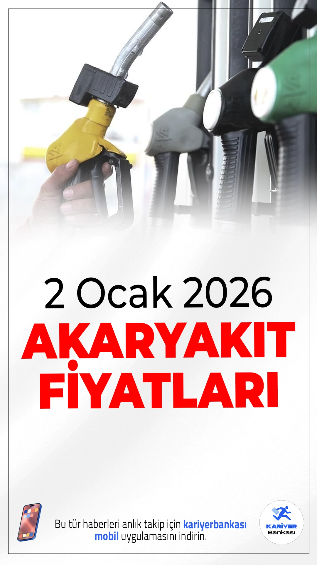 2 Ocak 2026 Güncel Akaryakıt Fiyatları.Yeni yıl zamla başladı! Akaryakıt fiyatlarına yapılan ÖTV artışı sonrası benzin, motorin ve otogaz litre fiyatları yeniden belirlendi. İşte İstanbul, Ankara ve İzmir için 2 Ocak 2026 güncel fiyatlar...