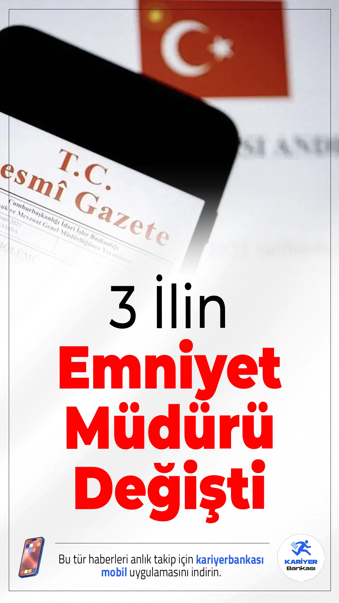 3 İlin Emniyet Müdürü Değişti: Yeni Atamalar Resmi Gazete'de.Yalova, Bilecik ve Niğde’de Emniyet Müdürlüğü görevlerine yeni isimler getirildi. Görev değişiklikleri Resmi Gazete’de yayımlandı.