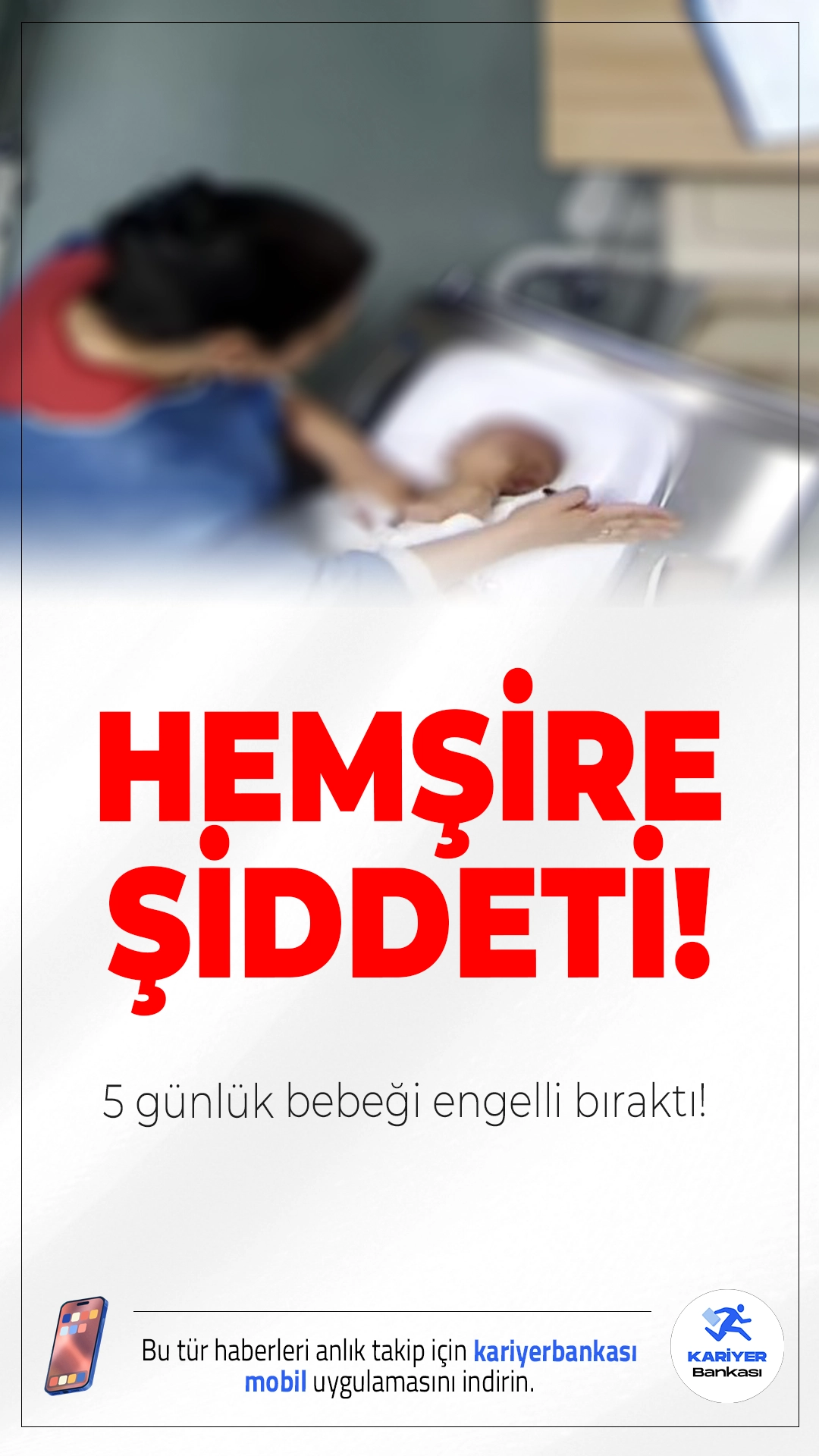 Kuvözde Hemşire Şiddeti Skandalı: 5 Günlük Bebek Ömür Boyu Engelli Kaldı.Kahramanmaraş’ta yeni doğan servisine yatırılan Deniz Esin bebek, hemşire şiddeti sonrası kalıcı engelli kaldı. Aile gerçeği 3 yıl sonra öğrendi.