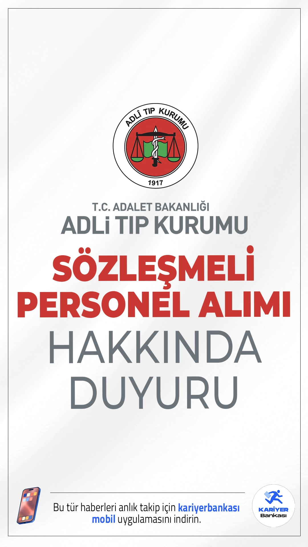 ATK 23 Personel Alımı Sınav Sonuçları Açıklandı. Adli Tıp Kurumu (ATK) sayfasından yayımlanan duyuruya göre, 23 sözleşmeli personel alımı kapsamında 25 – 26 Ocak 2026 tarihlerinde sözlü sınava giren adayların sonuçları açıklandı. Adaylar mülakat sonuçlarına haberimizin en altında bulunan linkten sorgulayabilirler.