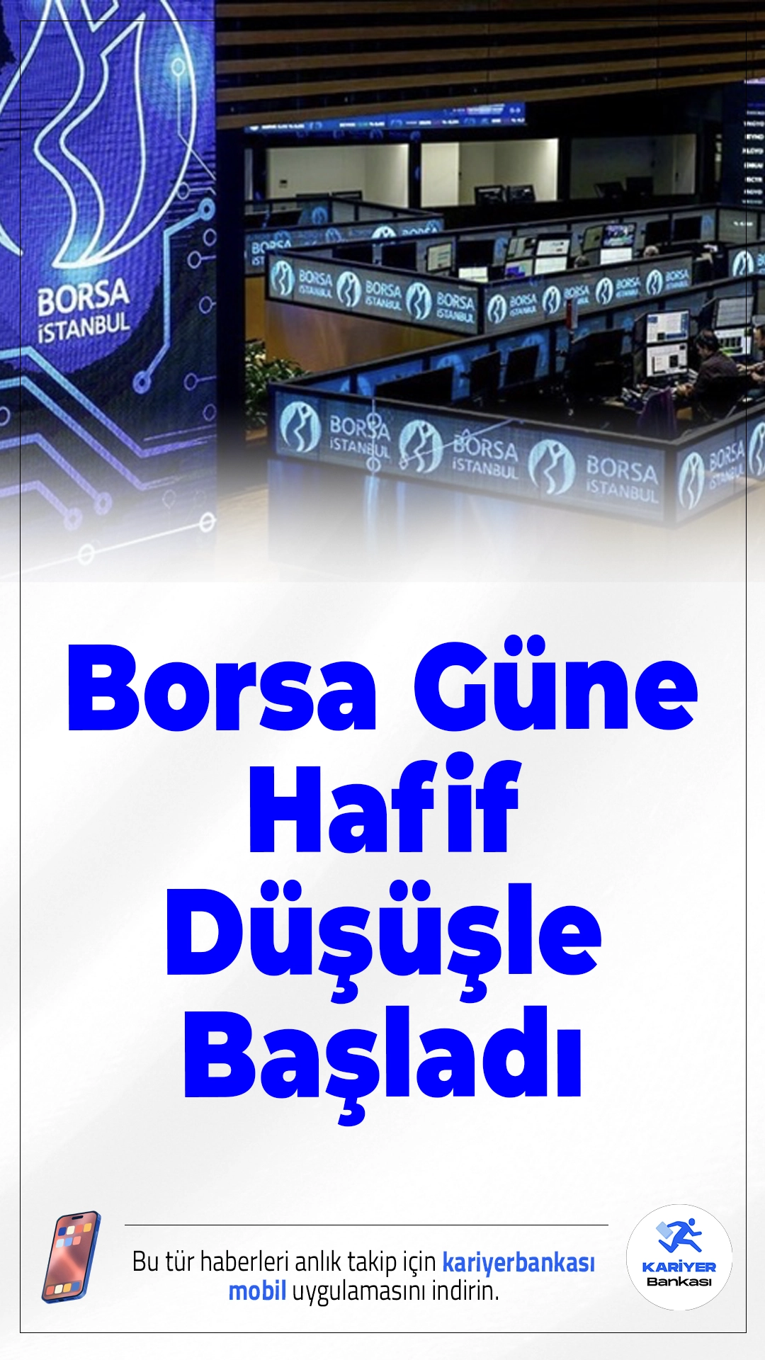 Borsa Güne Hafif Düşüşle Başladı.BIST 100 endeksi, 30 Ocak sabahında yüzde 0,16 gerileyerek 13.809 puandan açıldı; en çok kaybettiren sektör madencilik oldu.
