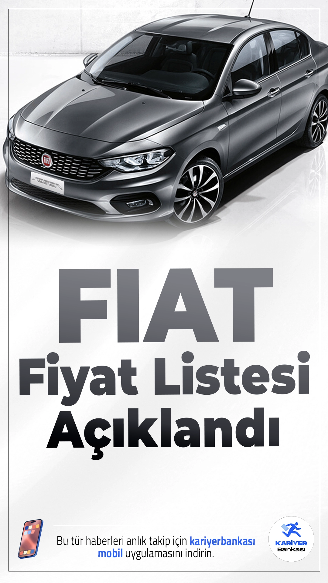 Fiat Ocak 2026 Fiyat Listesi Açıklandı.Fiat, 2026 yılına ait güncel fiyat listesini yayınladı. Egea ve Egea Cross modelleri dikkat çeken artışlarla listede yerini aldı.