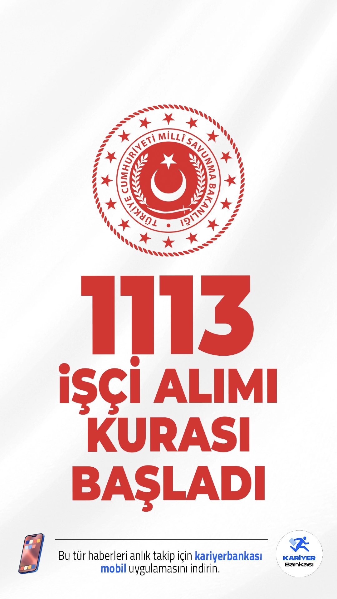 MSB 1113 İşçi Alımı Kura Çekimi Başladı! Milli Savunma Bakanlığı (MSB), 2025 yılı kapsamında yapılacak 1113 işçi alımı için kura çekimine bugün itibarıyla resmen başladı. Kura çekimi tamamlandıktan sonra, sonuçların ne zaman ve nasıl açıklanacağı merak konusu oldu.
