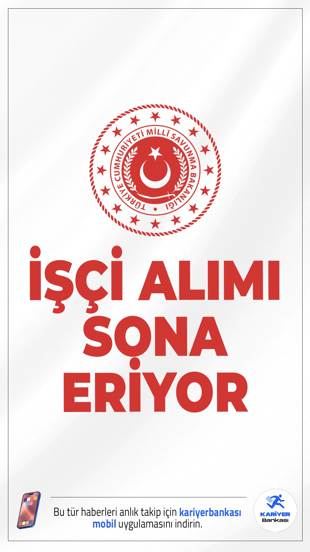 MSB TMSY 53 İşçi Alımı Başvuruları Sona Eriyor.Milli Savunma Bakanlığı (MSB), terörle mücadelede malul sayılmayacak şekilde yaralanan vatandaşlar arasından sürekli işçi alımı başvurularında son güne girildi.Başvuru yapacak adayların genel şartların yanı sıra, özel şartları da dikkatle incelemesi gerekmektedir. Bu alım, ilgili yönetmelikler doğrultusunda yapılacak olup yalnızca belirli şartları taşıyan adayları kapsayacaktır.İşte şartlar ve başvuru bilgileri..