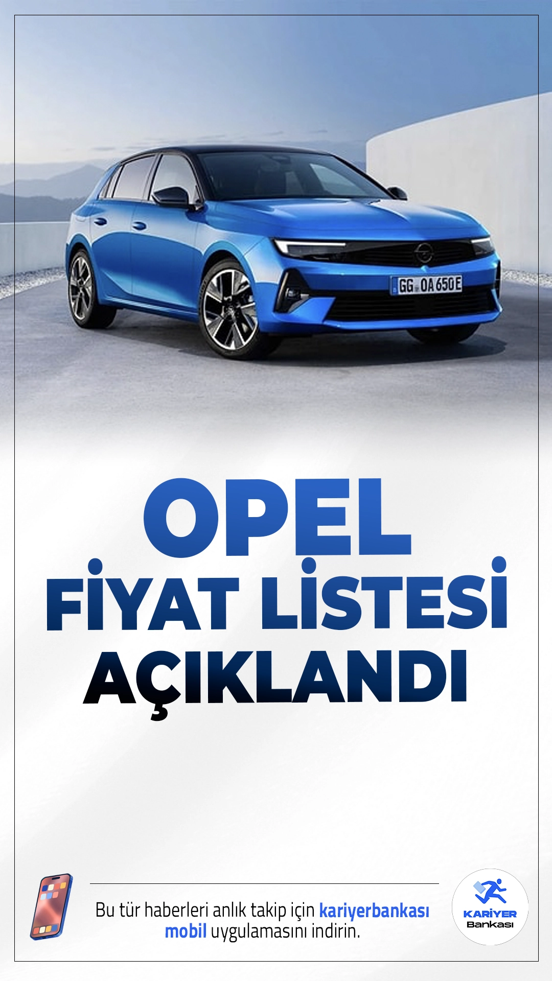 Opel Ocak 2026 Fiyat Listesi Açıklandı.Opel’in 2026 Ocak ayı itibarıyla geçerli olacak sıfır araç fiyat listesi belli oldu. Güncellenen listede en uygun fiyatlı Opel modelinin bile 1.4 milyon TL bandına ulaştığı dikkat çekiyor.