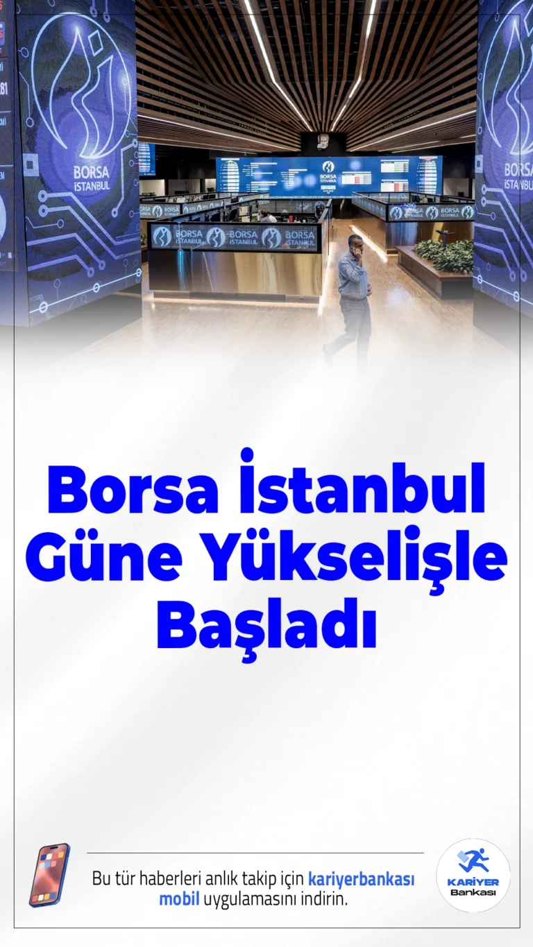 Borsa İstanbul Güne Yükselişle Başladı.Borsa İstanbul’da BIST 100 endeksi güne yüzde 0,33’lük artışla başladı. Endeks açılışta 13.150,12 puana yükselerek yeni işlem gününe pozitif bir giriş yaptı.