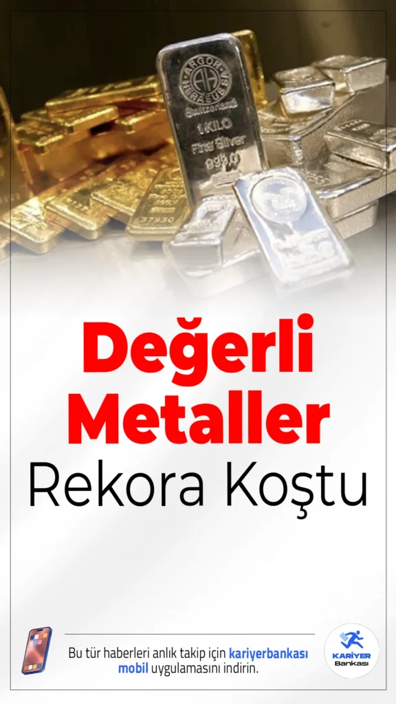 Değerli Metaller Rekora Koştu: Gümüş 102,5 Dolara Yükseldi.ABD'nin Grönland ve İran mesajları, Davos’tan gelen açıklamalar ve makroekonomik veriler emtia piyasalarında fiyatlamaları etkilerken, gümüş ve altın başta olmak üzere değerli metaller rekor seviyelere ulaştı.