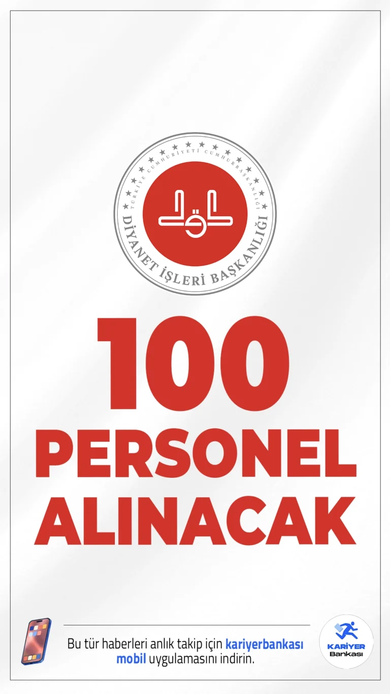 Diyanet 100 Sözleşmeli Personel Alımı Yapacak.Diyanet İşleri Başkanlığı, yurt dışında yaşayan vatandaş, soydaş ve dindaşlarımızın dini ve kültürel ihtiyaçlarını karşılamak amacıyla kadın ve erkek adaylardan oluşan 100 sözleşmeli din görevlisi alımı gerçekleştireceğini duyurdu. Bu görev, yurt dışında din hizmetlerinin daha etkin ve sahih bilgi ile yürütülmesi amacıyla büyük önem taşıyor.