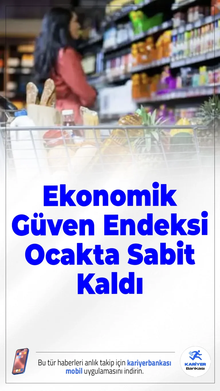 Ekonomik Güven Endeksi Ocakta Sabit Kaldı.TÜİK'in ocak ayı verilerine göre ekonomik güven endeksinde değişim yaşanmadı. Alt kalemlerde ise sektör bazlı hareketlilik dikkat çekti.