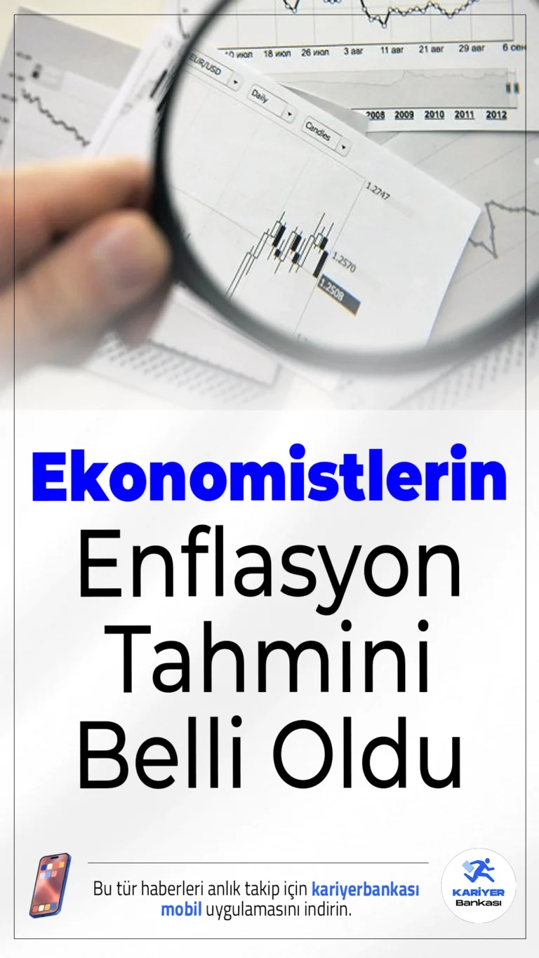 Ekonomistlerin Enflasyon Tahmini Belli Oldu.Ekonomistlerin 2026 Ocak ayı enflasyon beklentisi belli oldu. Tahminler, aylık bazda yüzde 4,20; yıllık bazda ise yüzde 29,90 artış yönünde şekillendi. Bu oran, geçen yılın aynı ayına göre düşük olsa da, son 11 ayın zirvesi olarak dikkat çekiyor.