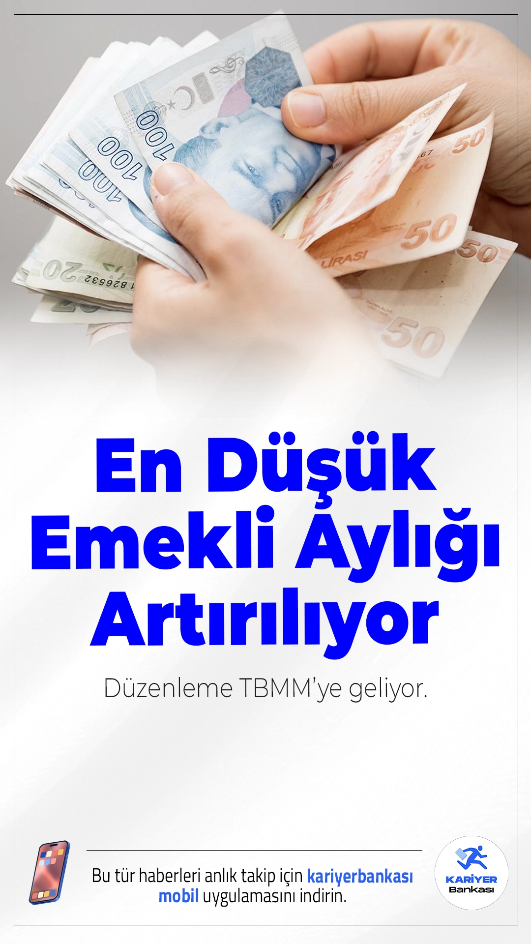 En Düşük Emekli Aylığı Artırılıyor: Düzenleme TBMM’ye Geliyor.Çalışma ve Sosyal Güvenlik Bakanı Vedat Işıkhan, en düşük emekli aylığına yapılacak zamla ilgili çalışmaların hızlandığını duyurdu. TBMM AK Parti Grubu tarafından yürütülen düzenleme, kısa süre içinde Meclis’e sunulacak.