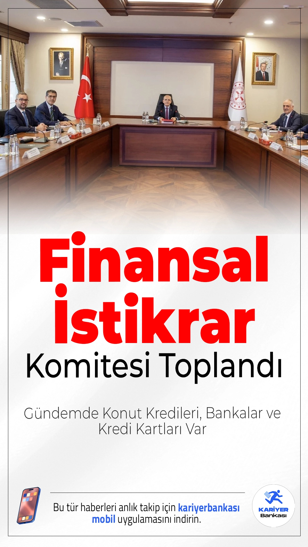 Finansal İstikrar Komitesi Toplandı: Gündemde Konut Kredileri, Bankalar ve Kredi Kartları Var.Hazine ve Maliye Bakanı Mehmet Şimşek başkanlığında toplanan Finansal İstikrar Komitesi, Türkiye ve dünya ekonomisindeki son gelişmeleri değerlendirdi. Toplantıda özellikle konut kredileri, bankacılık sektörü ve kredi kartlarıyla ilgili önemli başlıklar masaya yatırıldı.