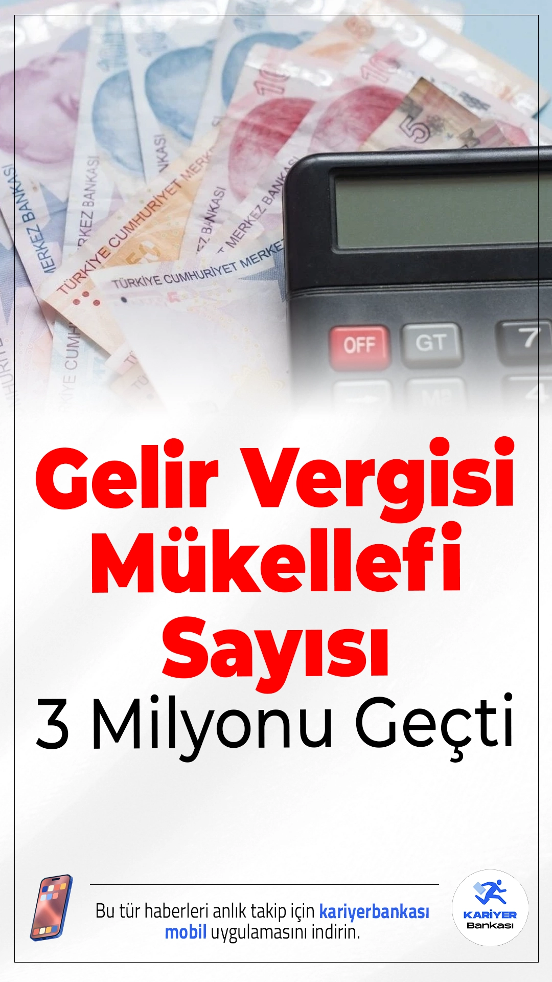 Gelir Vergisi Mükellefi Sayısı 3 Milyonu Geçti.2025 yılında Türkiye genelinde gelir vergisi mükellefi sayısı yüzde 15,3 oranında artış göstererek 3 milyon barajını aştı. GİB verilerine göre, bu artış özellikle kira geliri beyanlarındaki yükseliş ve denetimlerin etkisiyle dikkat çekti.