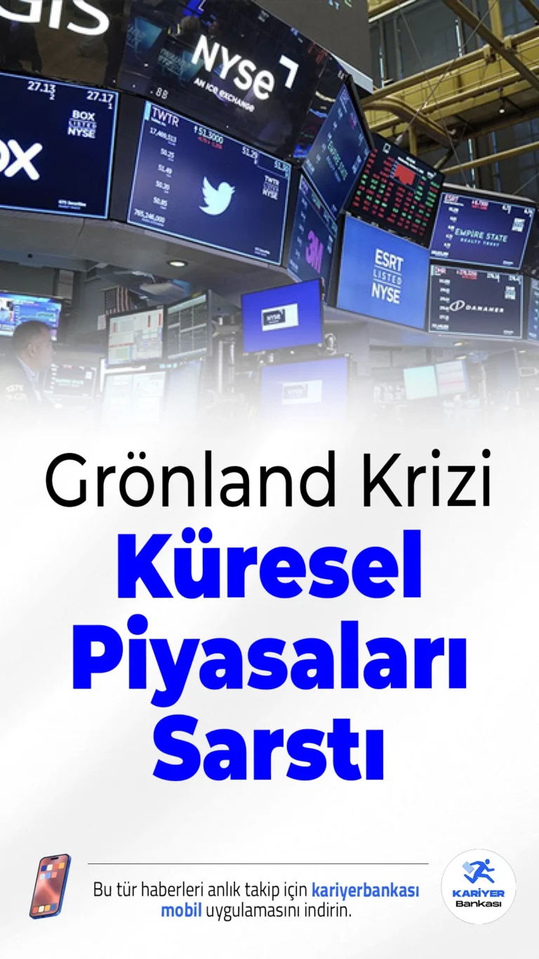 Grönland Krizi Küresel Piyasaları Sarstı: Jeopolitik Gerilimler Yatırımcıyı Tedirgin Etti.ABD'nin Grönland'ı ilhak girişimi, Avrupa Birliği ve NATO ile ipleri gererken, küresel piyasalarda ciddi satış baskısı yarattı. Altın rekor kırarken, borsalarda düşüşler dikkat çekti.