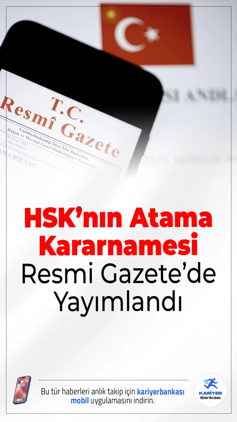 HSK’nın Atama Kararnamesi Resmi Gazete’de Yayımlandı.Adli ve idari yargıya yapılan atamalar, 26 Ocak'taki kura sonucuna göre belirlendi.