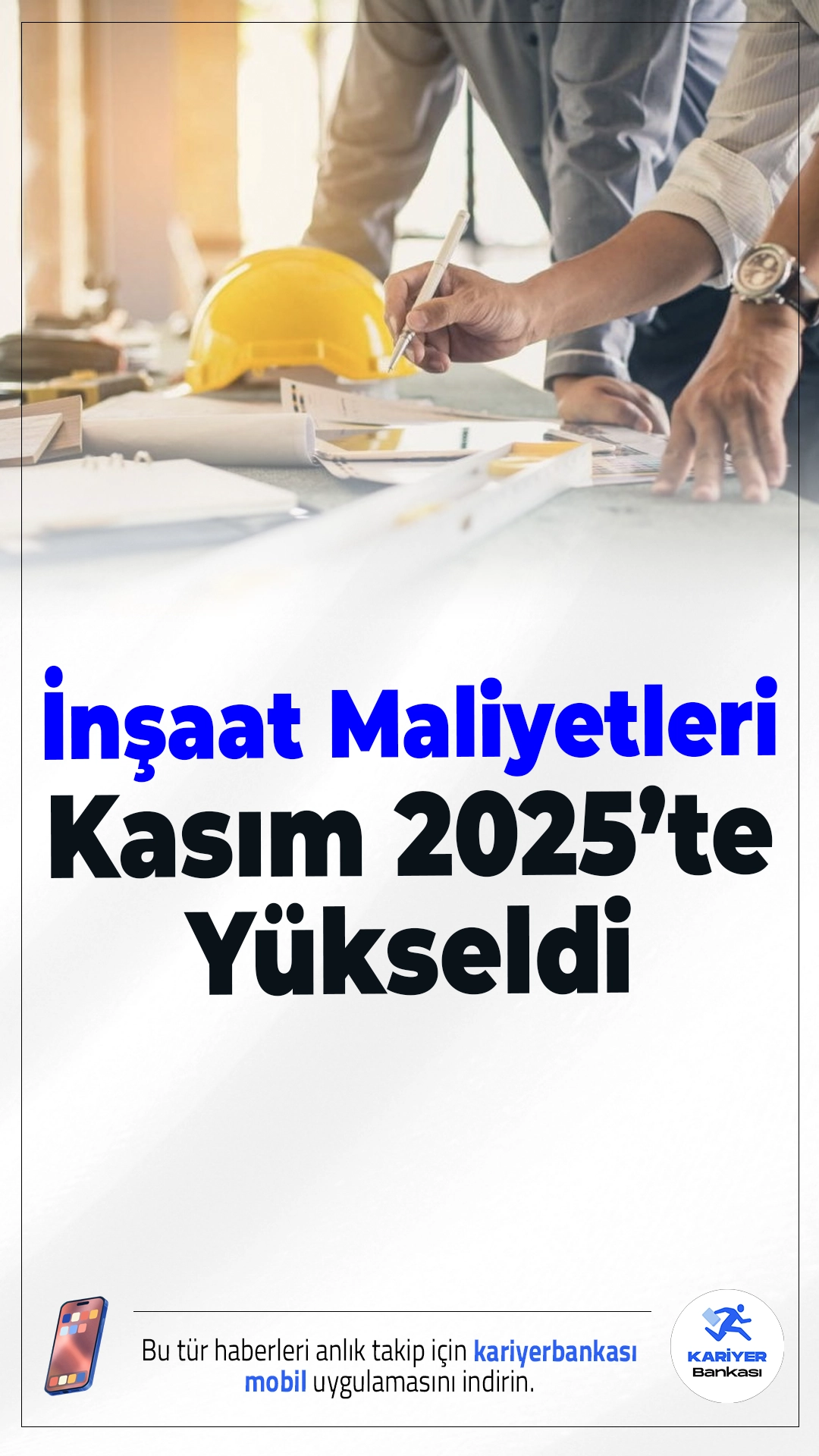 İnşaat Maliyetleri Kasım 2025’te Yükseldi.TÜİK verilerine göre inşaat sektörü, Kasım 2025’te hem malzeme hem de işçilik kaynaklı maliyet artışı yaşadı. İnşaat maliyet endeksi, aylık bazda %1,14, yıllık bazda ise %23,93 oranında yükseldi.