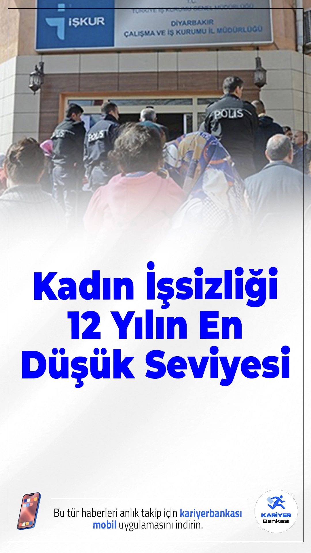 Kadın İşsizliği 12 Yılın En Düşük Seviyesi.Türkiye'de kadın işsizliği yüzde 10,5'e gerileyerek son 154 ayın (12 yıl 10 ayın) en düşük seviyesine indi. Genç kadınlarda da tarihi düşüş kaydedildi.