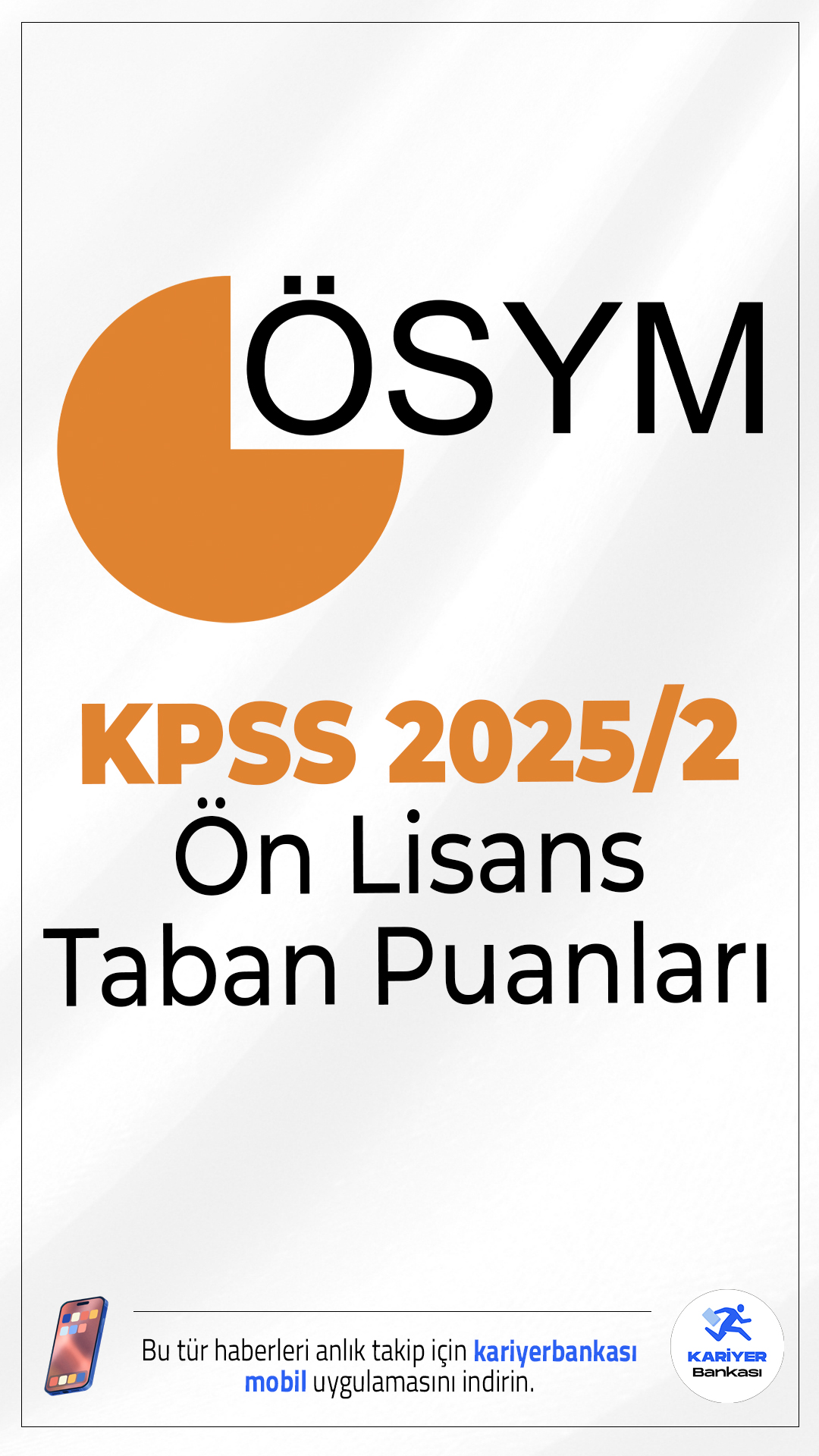KPSS 2025/2 Ön Lisans Taban Puanları.KPSS 2025/2 yerleştirme sonuçlarının duyurulmasıyla birlikte ön lisans mezunları için oluşan en düşük ve en yüksek puanlar da belli oldu.
