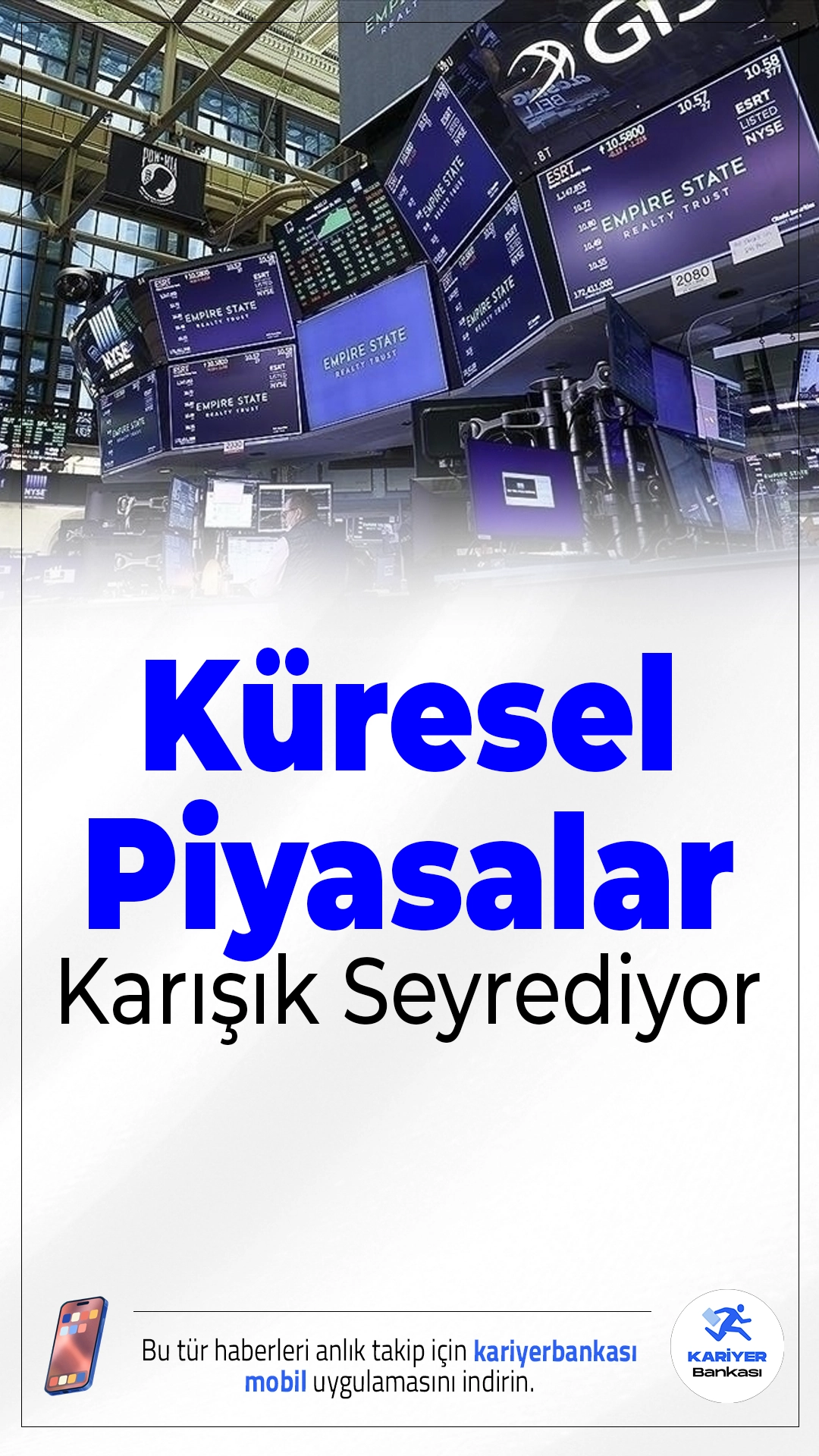 Küresel Piyasalar Karışık Seyrediyor.Küresel piyasalarda, enflasyon verilerinin beklentilere paralel gelmesine rağmen jeopolitik riskler, şirket bilançoları ve ABD yönetiminin politika adımları piyasalar üzerinde baskı oluşturuyor. Bu gelişmeler, güvenli liman varlıklarına olan talebi artırırken borsalarda yön arayışı sürüyor.