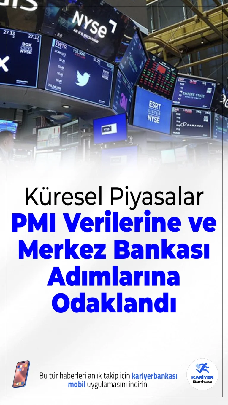 Küresel Piyasalar PMI Verilerine ve Merkez Bankası Adımlarına Odaklandı.Dünya genelinde bugün açıklanacak PMI verileri yatırımcıların radarında. TCMB'nin faiz indirimi, altın-gümüşte rekorlar, Davos'taki gelişmeler ve ABD büyüme verileri piyasalara yön veriyor.