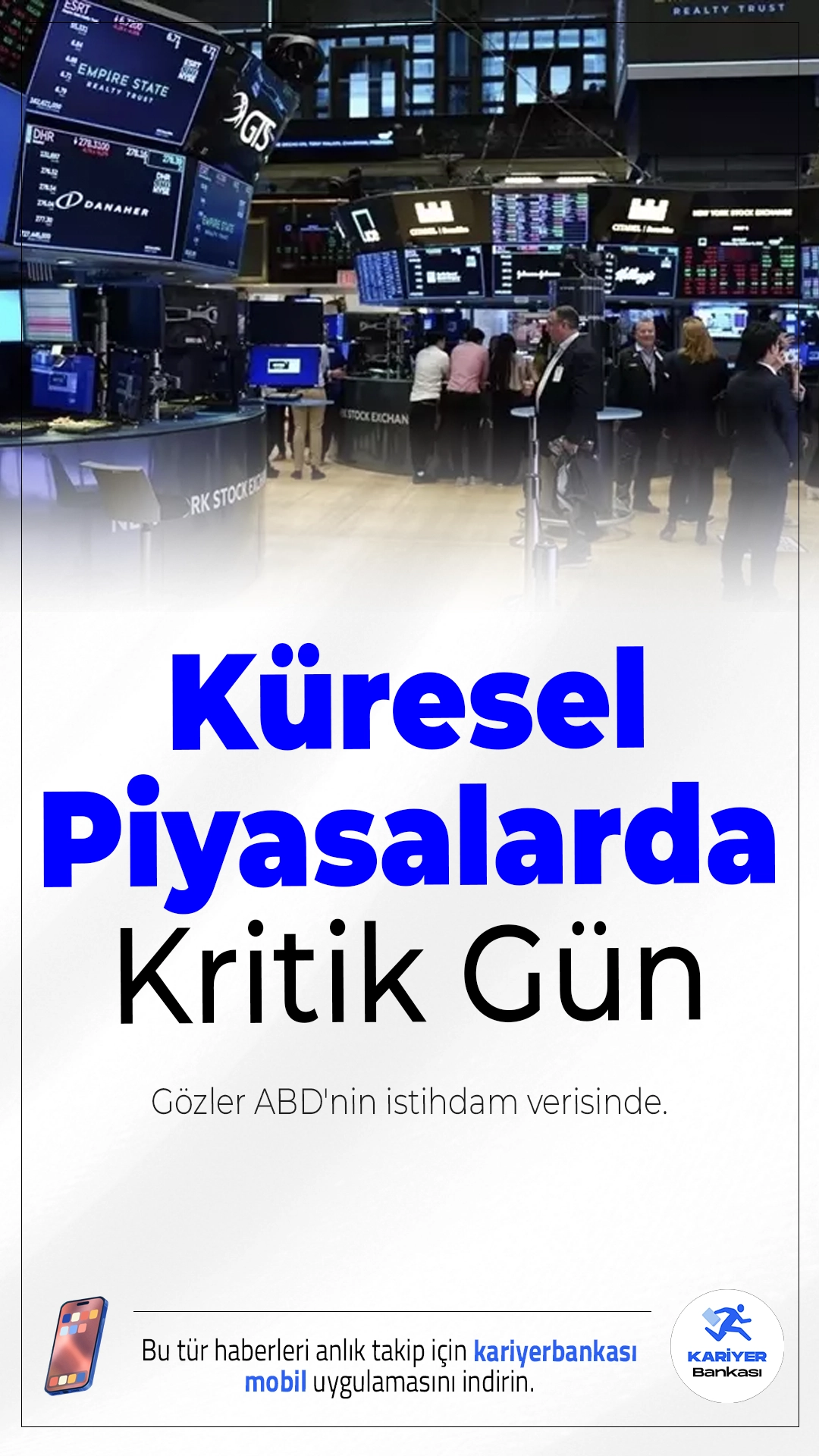 Küresel Piyasalarda Kritik Gün: Gözler ABD'nin İstihdam Verisinde.Yatırımcıların odağında bugün açıklanacak ABD tarım dışı istihdam verisi var. Fed’in faiz politikası üzerinde etkili olacak veri öncesi piyasalar karışık seyrediyor.