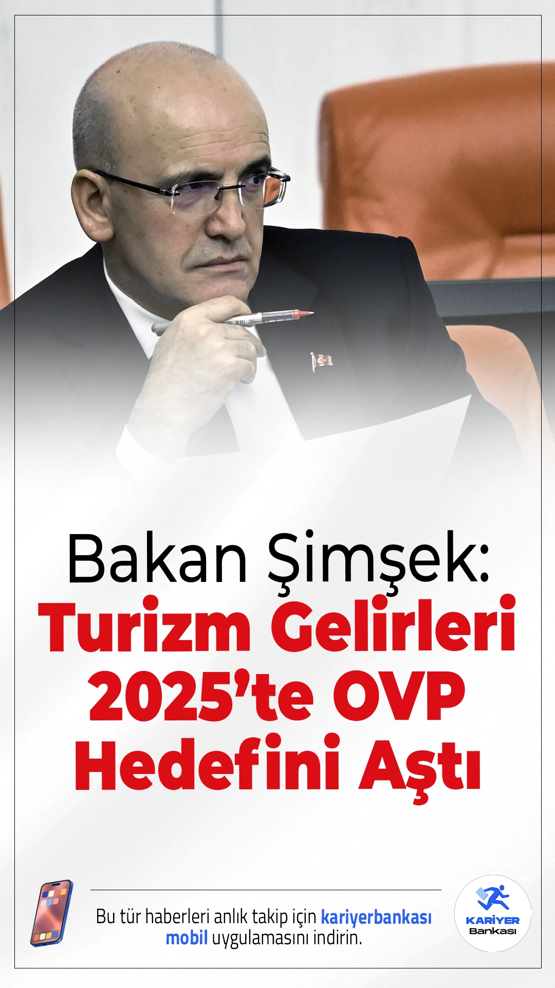 Bakan Şimşek: Turizm Gelirleri 2025’te OVP Hedefini Aştı.Hazine ve Maliye Bakanı Mehmet Şimşek, 2025 yılında turizm gelirlerinin 65,2 milyar dolara ulaşarak Orta Vadeli Program hedefini aştığını açıkladı.
