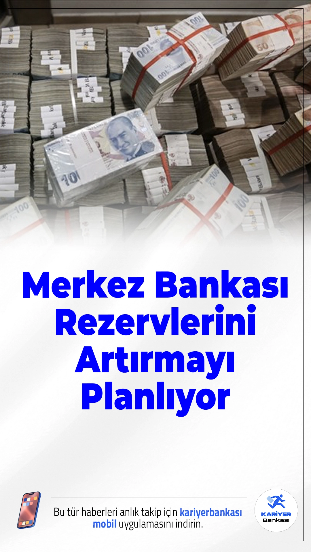 Merkez Bankası Rezervlerini Artırmayı Planlıyor.TCMB, fiyat istikrarı ve finansal denge hedefi doğrultusunda rezervleri güçlendirmeyi sürdürecek. Strateji, piyasa koşulları elverdiği sürece uygulanacak.