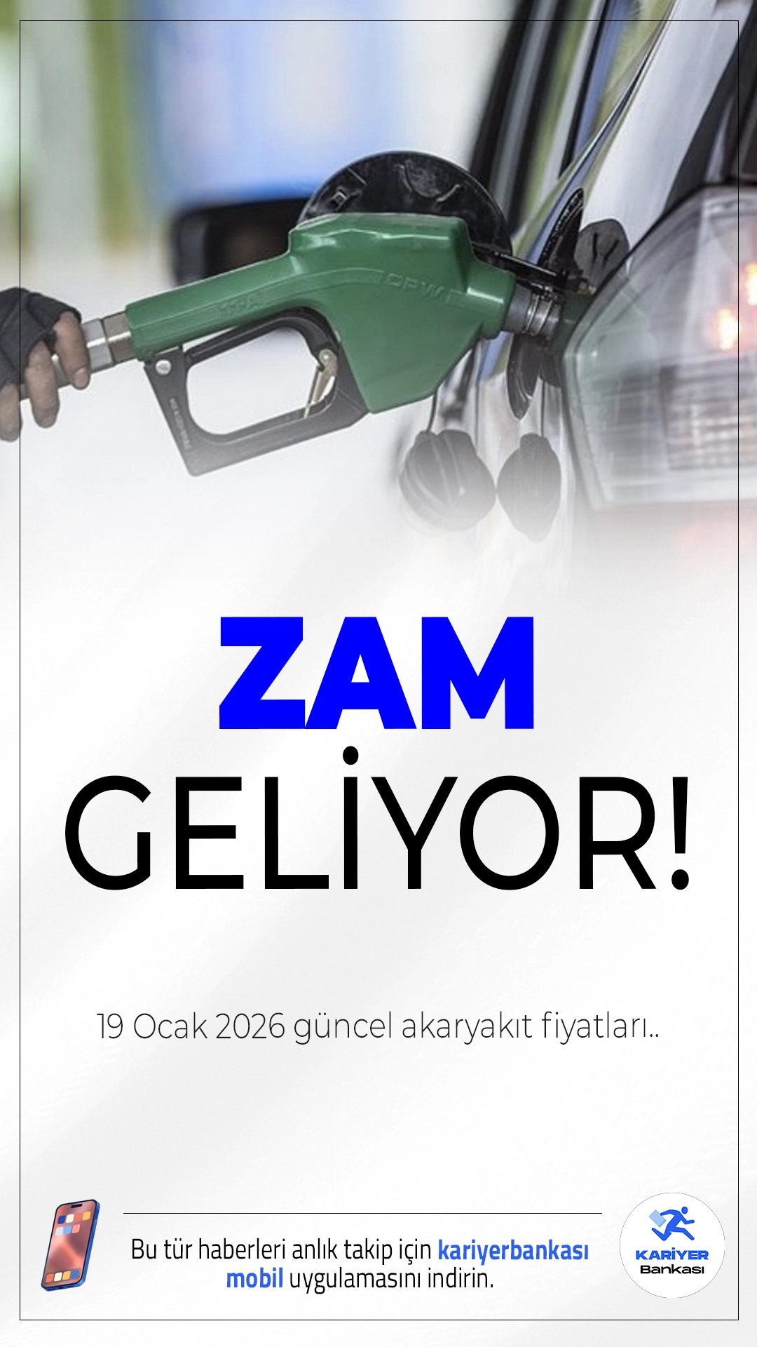 Motorine Zam Geliyor.Motorin fiyatlarına çarşamba gününden itibaren geçerli olmak üzere 1 lira 15 kuruş zam yapılması bekleniyor. Zam sonrası motorin litre fiyatı birçok ilde 56 TL'yi aşacak.