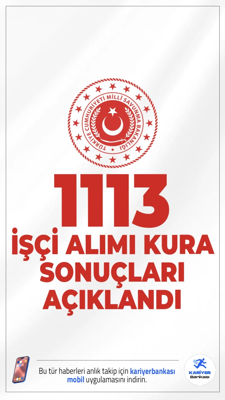 MSB 1113 İşçi Alımı Kura Sonuçları Açıklandı.Milli Savunma Bakanlığı (MSB) tarafından 21 Ocak 2026 tarihinde gerçekleştirilen 1113 işçi alımı kura çekimi sonuçları açıklandı. Adaylar artık asil ve yedek listeleri kontrol ederek kura sonucunun detaylarını görebilirler.