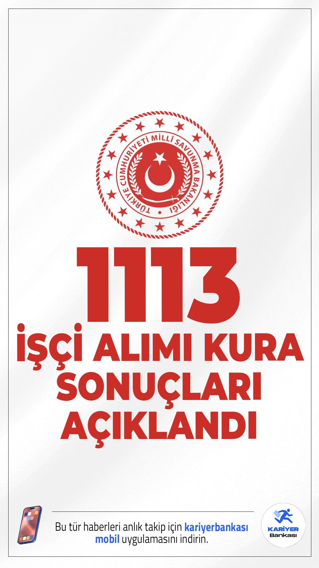 MSB 1113 İşçi Alımı Kura Sonuçları Açıklandı.Milli Savunma Bakanlığı (MSB) tarafından 21 Ocak 2026 tarihinde gerçekleştirilen 1113 işçi alımı kura çekimi sonuçları açıklandı. Adaylar artık asil ve yedek listeleri kontrol ederek kura sonucunun detaylarını görebilirler.