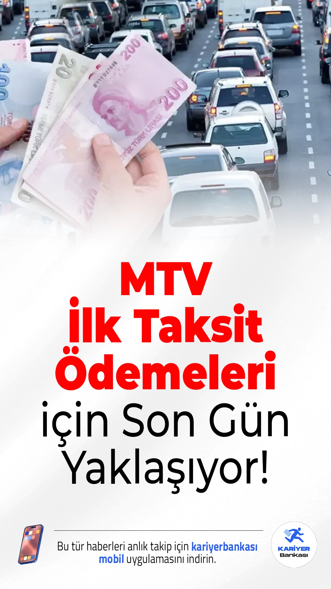 MTV İlk Taksit Ödemelerinde Son Gün 2 Şubat!2026 yılı Motorlu Taşıtlar Vergisi’nin ilk taksiti için son 15 gün. Araç sahipleri, cezalı duruma düşmemek için ödemelerini 2 Şubat Pazartesi gününe kadar tamamlamalı.