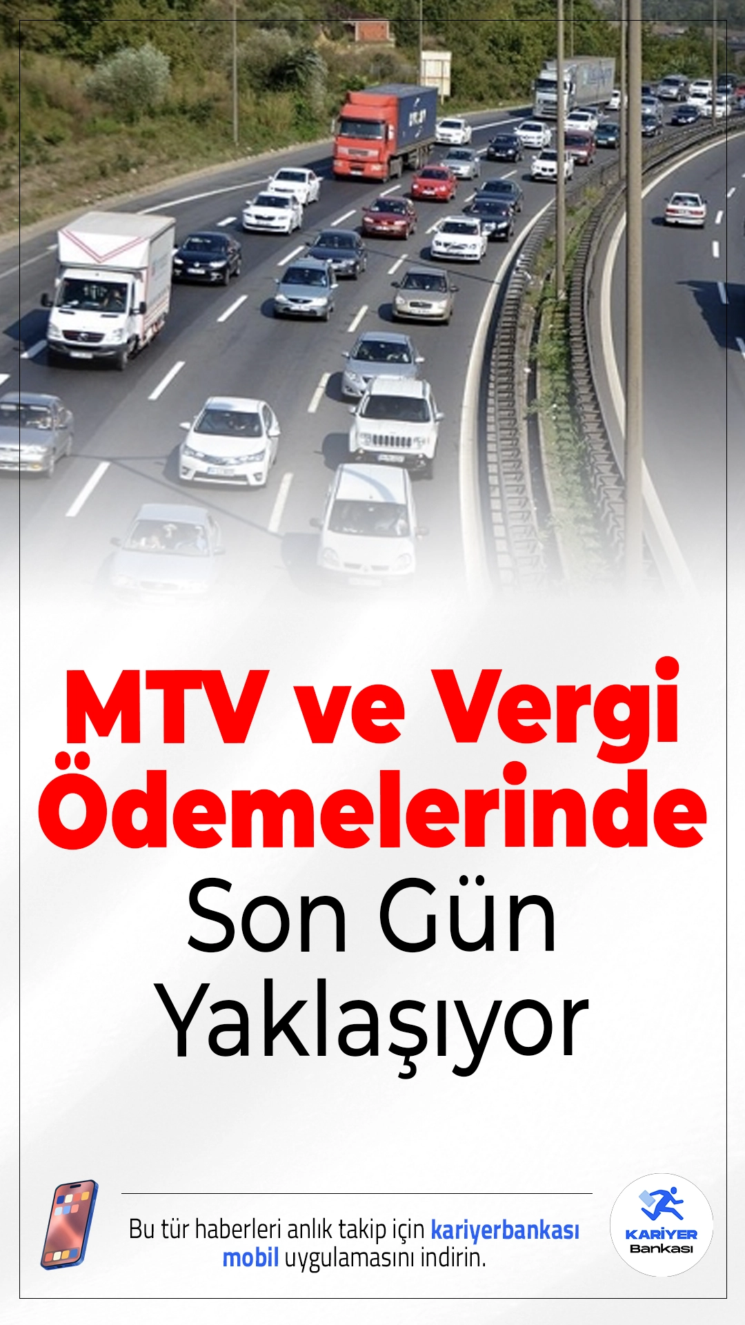 MTV ve Vergi Ödemelerinde Son Gün: 2 Şubat’a Dikkat!Motorlu Taşıtlar Vergisi (MTV) ile bazı beyan ve taksit ödemeleri için son tarih 2 Şubat 2026 olarak belirlendi. Vergi mükellefleri için kritik bu tarihe yalnızca 3 gün kaldı.