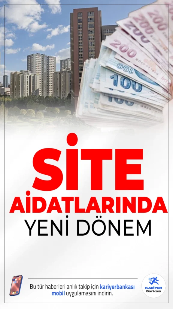 Site Aidatlarına Zam İçin Artık Sakinlerin Onayı Alınacak.Fahiş aidat artışlarını önlemek amacıyla hazırlanan yeni kanun teklifiyle birlikte, site aidatlarına zam yapılabilmesi için artık site sakinlerinin onayı gerekecek. TBMM Bayındırlık, İmar, Ulaştırma ve Turizm Komisyonu Başkanı Adil Karaismailoğlu, yeni düzenlemeyi kamuoyuyla paylaştı.