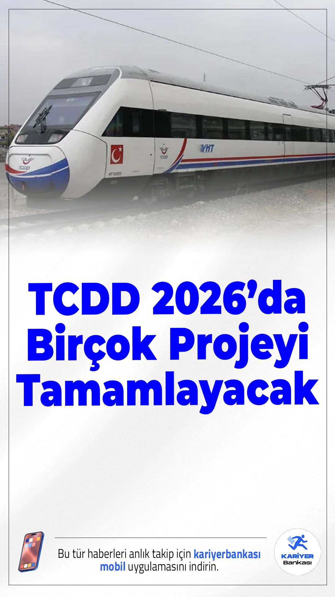 TCDD 2026’da Zirveye Oynuyor: 4 Bin Kilometrelik Demiryolu Yatırımı Hızla Sürüyor.Türkiye Cumhuriyeti Devlet Demiryolları (TCDD), 2026 yılında birçok stratejik projeyi hayata geçirmeye hazırlanıyor. Genel Müdür Veysi Kurt’un açıklamasına göre, şu anda 4 bin 164 kilometrelik yeni demiryolu hattının yapımı devam ederken, ülke genelindeki demiryolu yatırımları 2026'da ivme kazanacak.