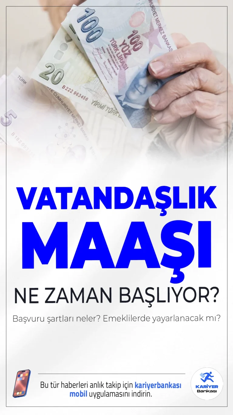Vatandaşlık Maaşı Ne Zaman Başlayacak? Emekliler de Yararlanacak mı?Dar gelirli ailelere yönelik başlatılan "vatandaşlık maaşı" uygulaması için haziran ayında ilk adımın atılması bekleniyor.Peki bu destek, en düşük emekli maaşı alanları da kapsayacak mı?
