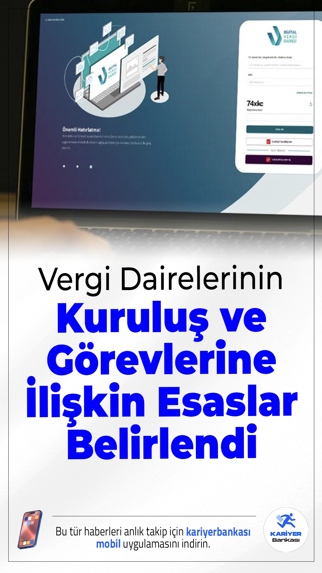 Vergi Dairelerinin Kuruluş ve Görevlerine İlişkin Yeni Düzenleme Yürürlükte.Hazine ve Maliye Bakanlığı Gelir İdaresi Başkanlığı tarafından hazırlanan "Vergi Daireleri Kuruluş ve Görev Yönetmeliği" Resmi Gazete’de yayımlanarak yürürlüğe girdi. Yeni yönetmelikle vergi dairelerinin yapısı ve işleyişine dair önemli değişiklikler getirildi.
