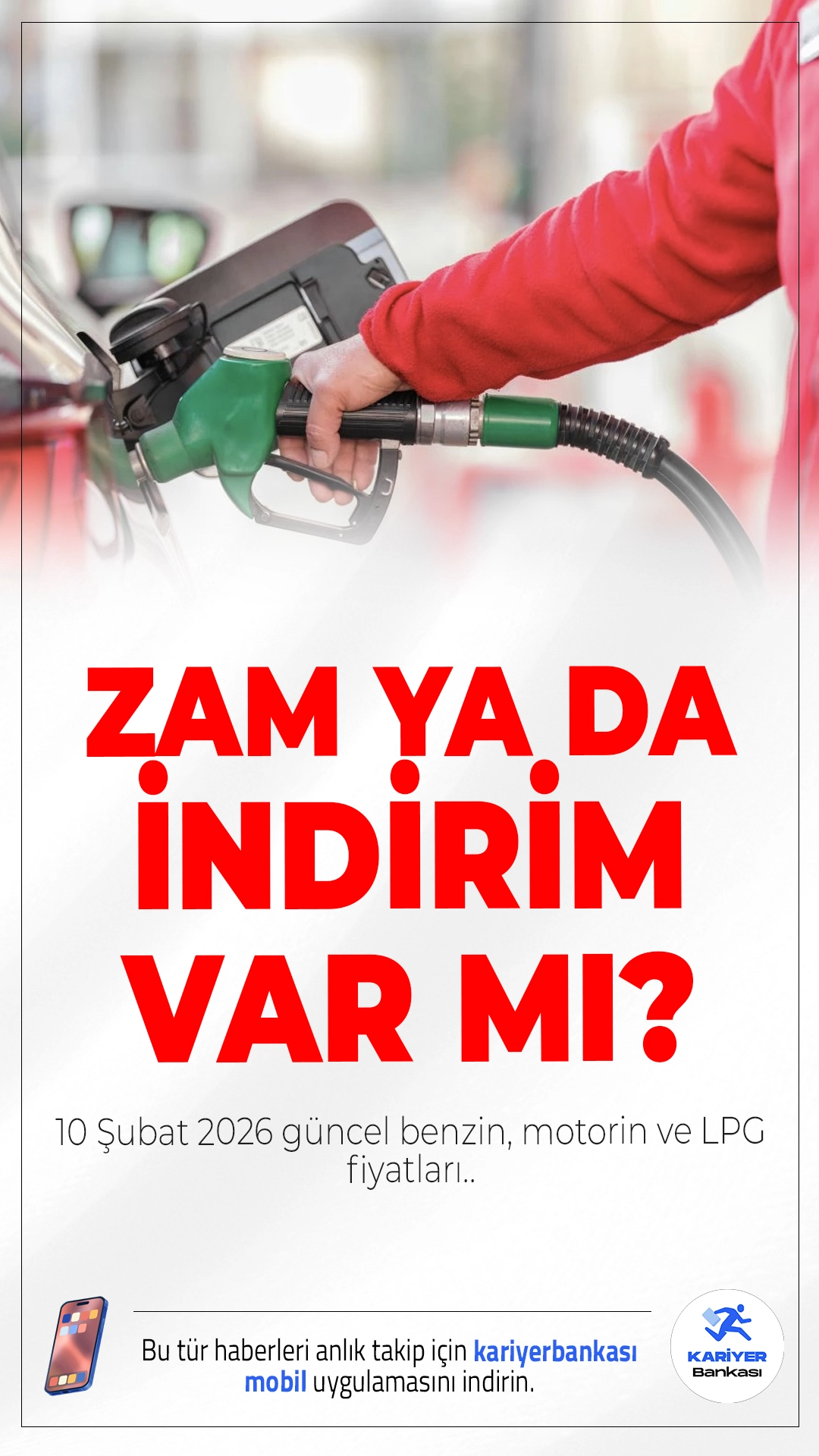 10 Şubat 2026 Akaryakıt Fiyatları Belli Oldu.Döviz kuru ve brent petrol fiyatlarındaki dalgalanmalara rağmen bugün için akaryakıt fiyatlarında belirgin bir artış ya da indirim bulunmuyor. İl il güncel fiyatlar haberimizde.