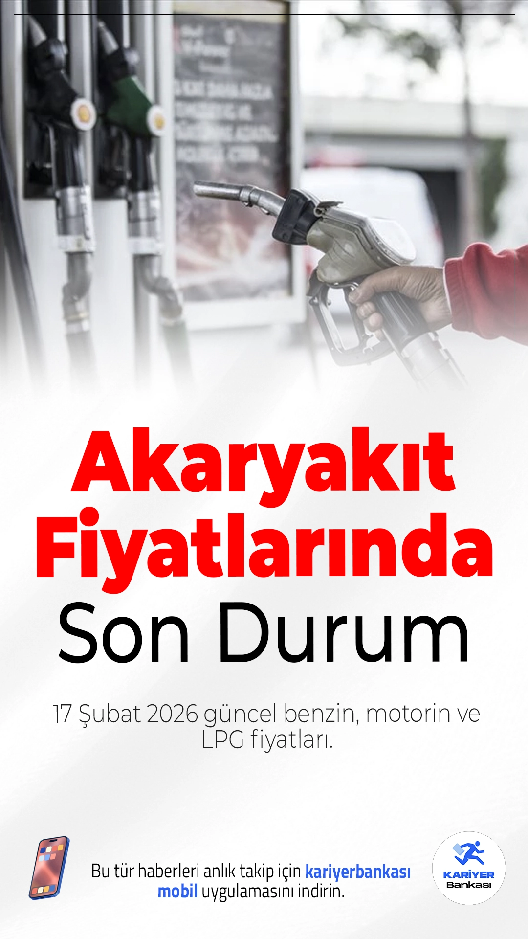 17 Şubat 2026 Güncel Benzin, Motorin ve LPG Fiyatları.Brent petrol ve döviz kurundaki dalgalanmalar sonrası 17 Şubat 2026’da benzin, motorin ve LPG fiyatları İstanbul, Ankara ve İzmir’de yeniden merak konusu oldu.