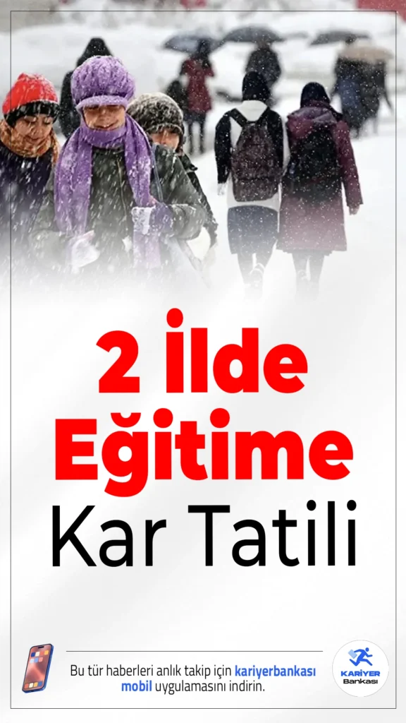 2 İlde Eğitime Kar Tatili.Yoğun kar yağışı ve buzlanma nedeniyle Kırklareli ve Tekirdağ’ın bazı ilçelerinde 2 Şubat 2026 Pazartesi günü eğitime bir gün ara verildi. Olumsuz hava koşulları, ulaşım güvenliği açısından risk oluşturduğu için tedbir amaçlı karar alındı.