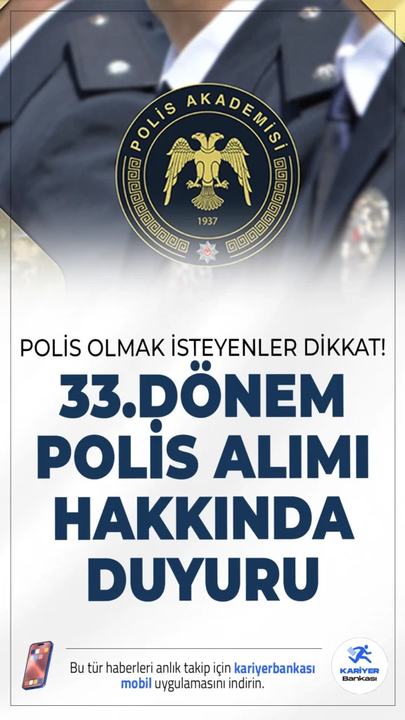 33. Dönem POMEM Sınav Ücreti İçin Son Gün 13 Şubat!İçişleri Bakanlığı Emniyet Genel Müdürlüğü Polis Akademisi sayfasından, 33. Dönem POMEM giriş sınavı aşamalarına katılmaya hak kazanan adaylar için önemli bir uyarı yayımladı. Sınav başvuru ücretlerinin yatırılması gereken son tarih açıklandı.