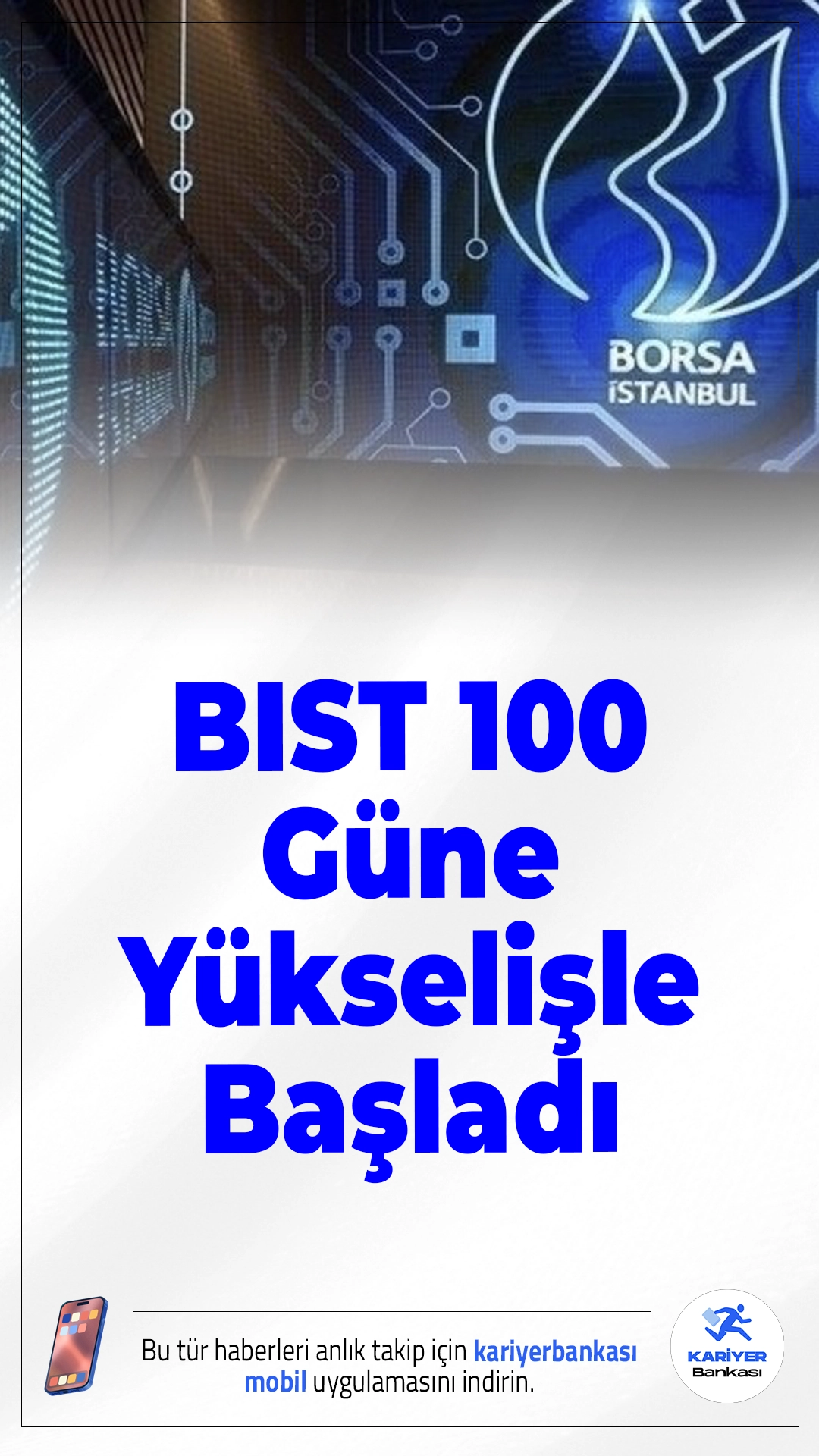 BIST 100 Güne Yükselişle Başladı.Borsa İstanbul’da BIST 100 endeksi haftaya yüzde 0,62 yükselişle başladı. Küresel piyasalardaki iyimserlik ve Fed beklentileri borsaya destek verdi.