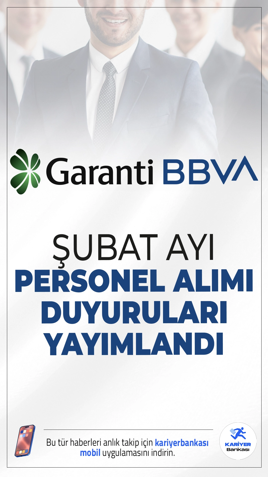 Garanti BBVA Şubat Personel Alımı Duyuruları Yayımlandı.Türkiye’nin önde gelen özel bankalarından Garanti BBVA, 2026 yılı Şubat ayın için yeni personel alımı ilanlarını duyurdu. Toplamda 52 farklı iş ilanı ile 42 farklı alanda personel alımı yapılacağı açıklandı. Banka, hem yeni açılacak şubelerinde hem de mevcut şubelerdeki personel ihtiyacını karşılamak üzere alım gerçekleştirecek.